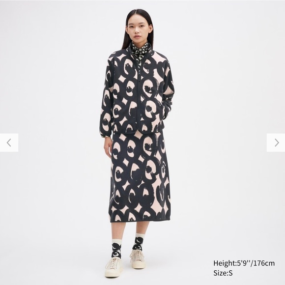 UNIQLO x Marimekko Fleece Printed Full-Zip Jacket (Tawny Owl) - Picture 7 of 7